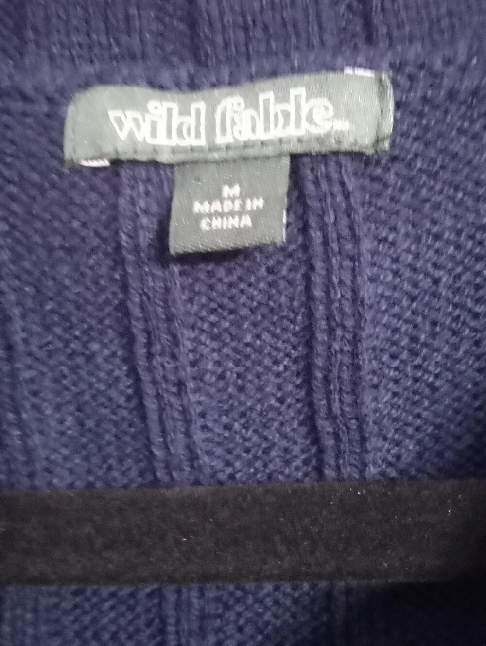 So darn Cute!, wild fable Navy Cable-Knit Short-Sleeve Polo Sweater